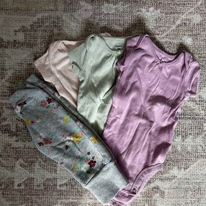 Infant girl onesie bundle